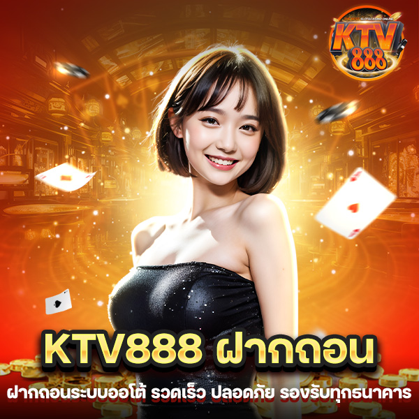 KTV888 ฝากถอน ระบบออโต้ รวดเร็ว ปลอดภัย รองรับทุกธนาคาร