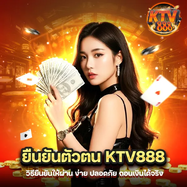 ยืนยันตัวตน KTV888 คืออะไร วิธียืนยันให้ผ่าน ถอนเงินได้จริง ทันที
